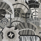 Hypnotic Safari Wallpaper - Charcoal - by Boråstapeter. Click for more details and a description.