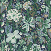 Friviva Wallpaper - Teal - by Boråstapeter. Click for more details and a description.