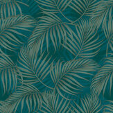 Sinusoide Wallpaper - Teal - by Tres Tintas. Click for more details and a description.