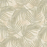 Sinusoide Wallpaper - Green / Cream - by Tres Tintas. Click for more details and a description.
