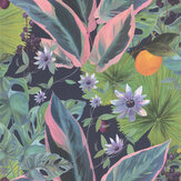 Passion Flower Wallpaper - Navy - by Arthouse. Click for more details and a description.
