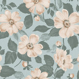 Alfred Wallpaper - Blue - by Boråstapeter. Click for more details and a description.