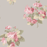 Classic Bouquet Wallpaper - Pink - by Galerie. Click for more details and a description.