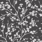 Wispy Branches Wallpaper - Black - by Galerie. Click for more details and a description.