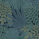 Velvet Leaves Wallpaper - Blue - by Boråstapeter. Click for more details and a description.