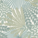 Velvet Leaves Wallpaper - Sage - by Boråstapeter. Click for more details and a description.