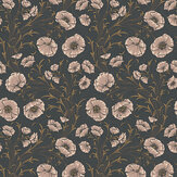  Poppy Flow Wallpaper - Ink - by Boråstapeter. Click for more details and a description.