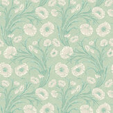 Poppy Flow Wallpaper - Mint - by Boråstapeter. Click for more details and a description.
