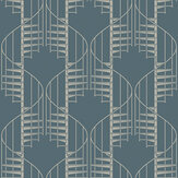 Staircase Wallpaper - Blue - by Boråstapeter. Click for more details and a description.