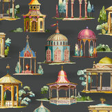 Follies Wallpaper - Ebony - by Mulberry Home. Click for more details and a description.