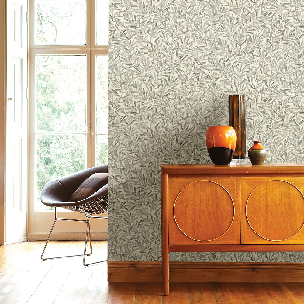 Zulma Wallpaper - Taupe - by A Street Prints