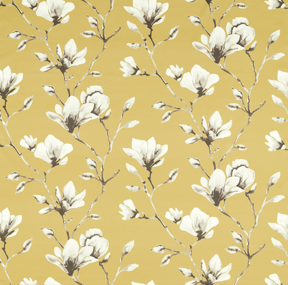 Lotus  Fabric - Ochre - by Harlequin