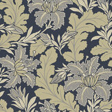Butterfield Wallpaper - Navy - by A Street Prints. Click for more details and a description.