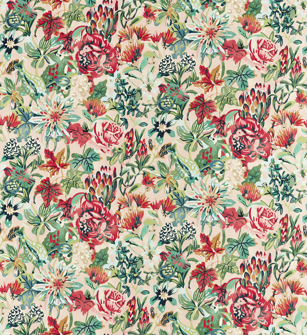 Perennials Fabric - Positano/ Tree Canopy/ Tulip - by Harlequin