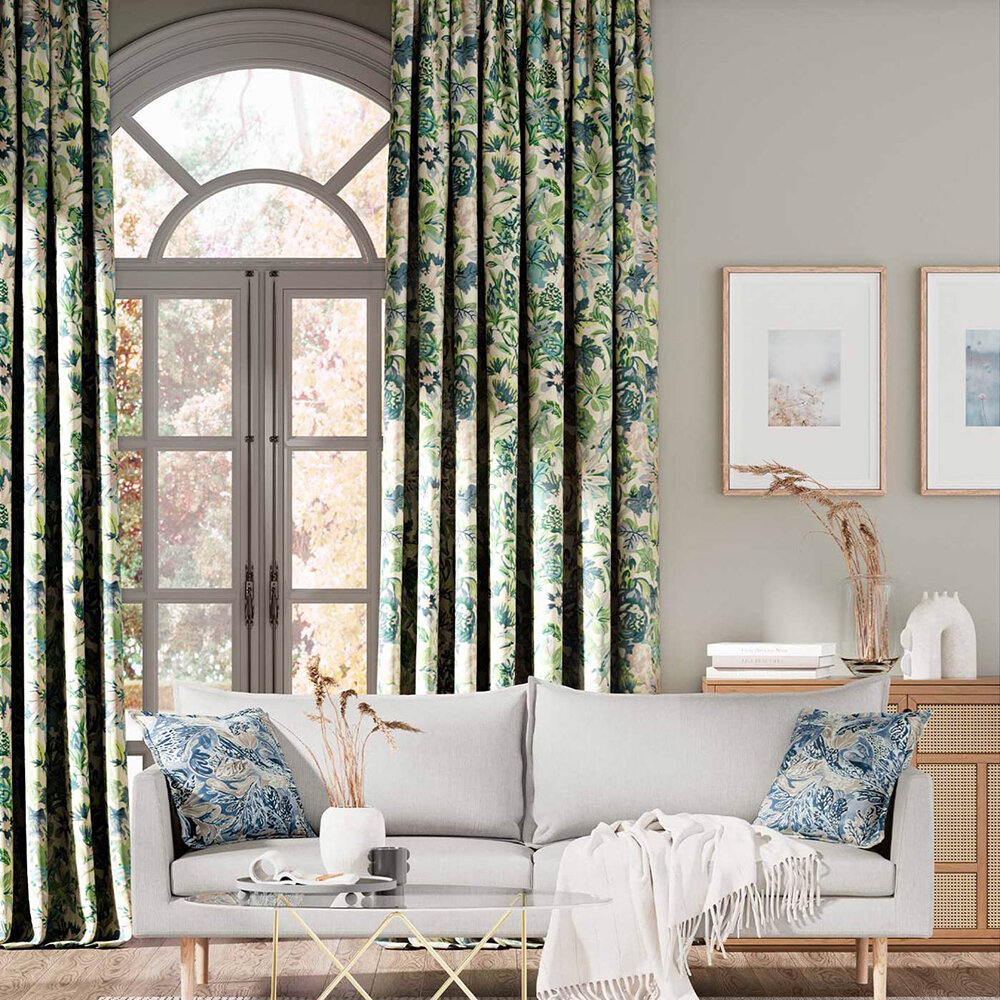 Perennials Fabric - Seaglass/ Exhale/ Murmuration - by Harlequin