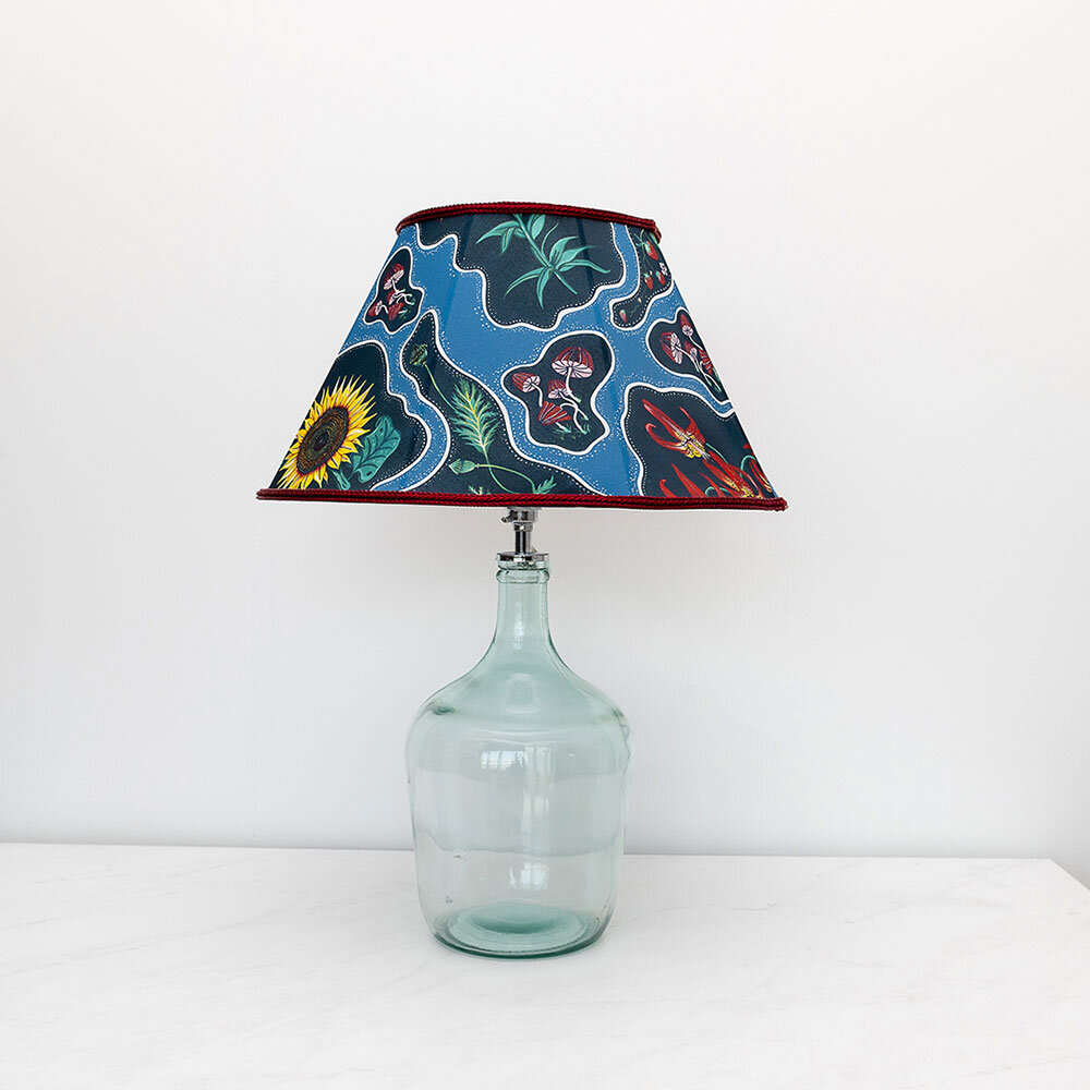 Halcyon Lula Lampshade Lamp Shade - Periwinkle blue - by Wear The Walls
