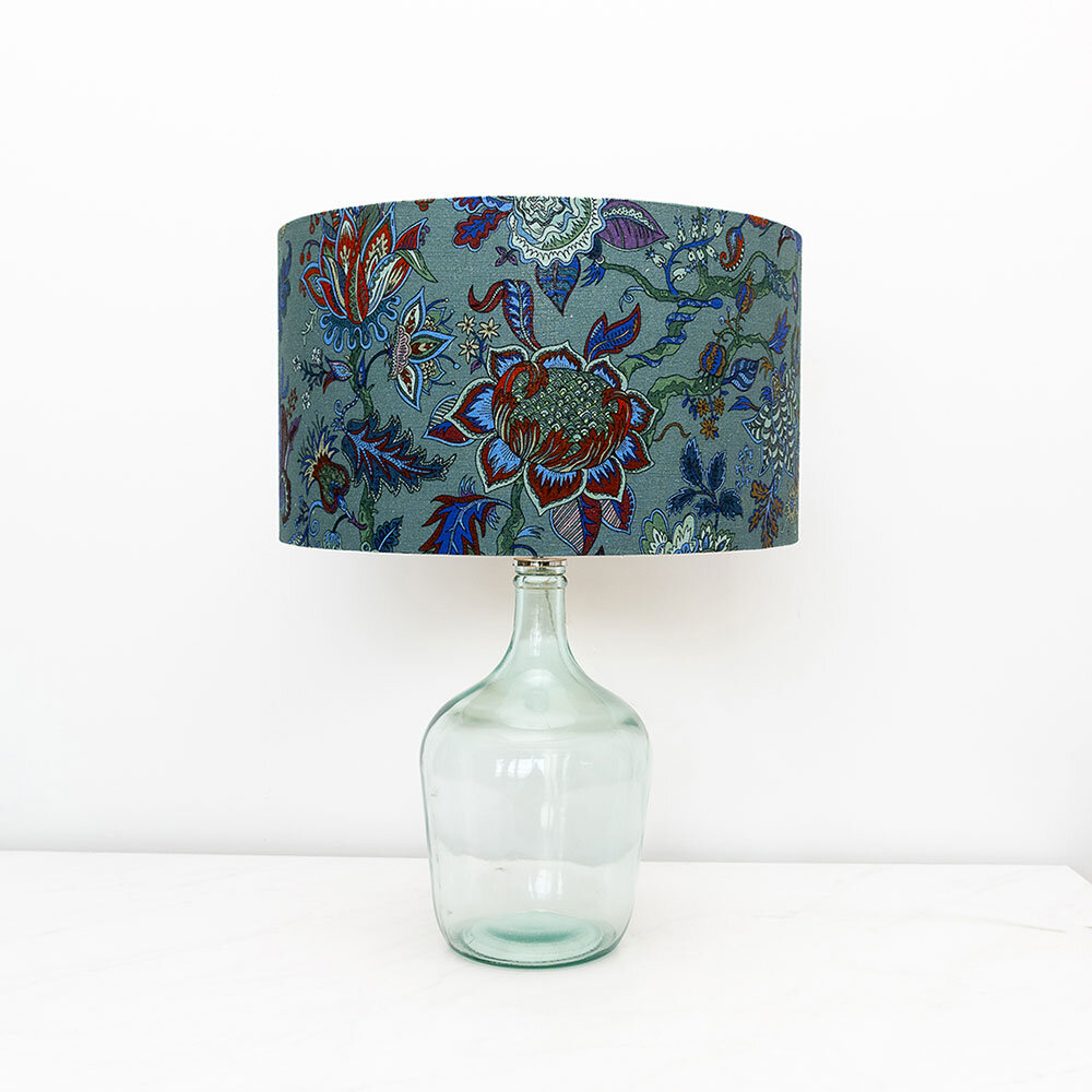 Eden Laney Lampshade Lamp Shade - Lagoon Blue - by Wear The Walls