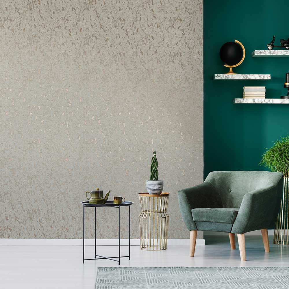 Milan Texture Wallpaper - Taupe - by Superfresco