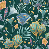 The Emerald Fan Wallpaper - by The Chateau by Angel Strawbridge. Click for more details and a description.