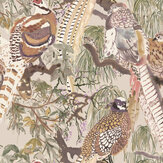Game Birds Wallpaper - Antique - by Mulberry Home. Click for more details and a description.