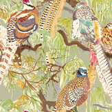 Game Birds Wallpaper - Multi - by Mulberry Home. Click for more details and a description.