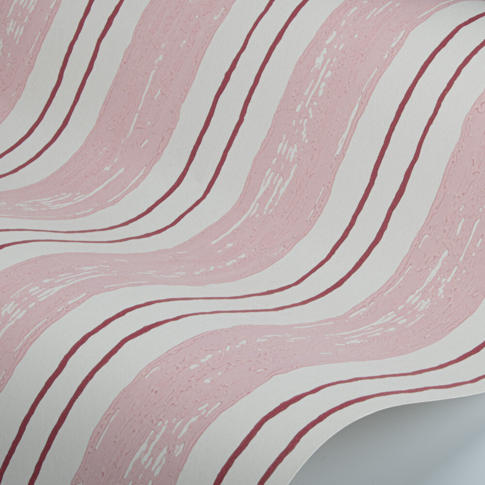 Painters Stripe Wallpaper - Pink - by Barneby Gates
