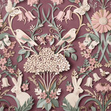 Woodland Wallpaper - Plum - by Albany. Click for more details and a description.