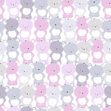 Teddy bears Wallpaper - Pink - by Albany. Click for more details and a description.