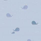 Whale family Wallpaper - Grey - by Albany. Click for more details and a description.