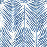 Papier peint Marina Palm - Bleu bord de mer - Etten. Cliquez pour en savoir plus et lire la description.