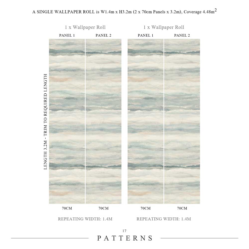 Strias Hand Panel Mural - Stratum - by 17 Patterns
