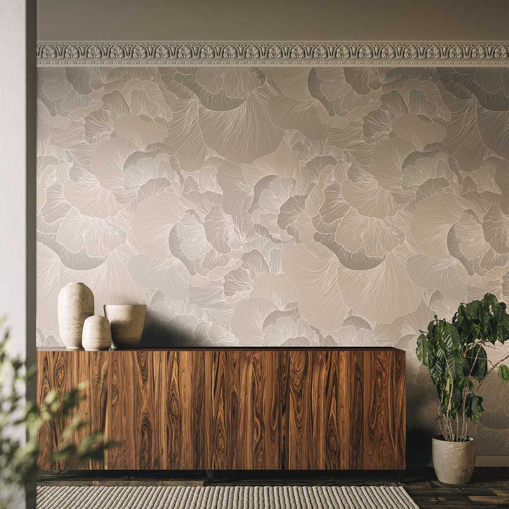 Venation Panel Mural - Natural - by 17 Patterns