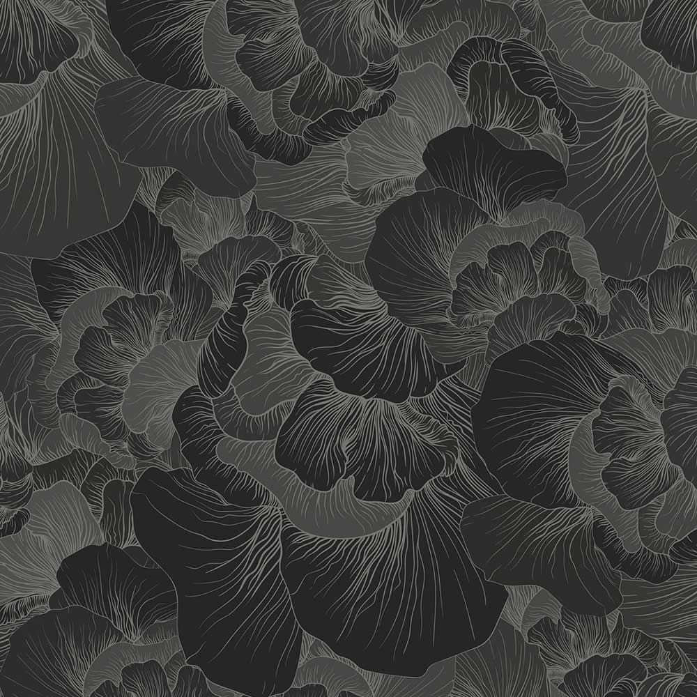 Venation Panel Mural - Dark - by 17 Patterns