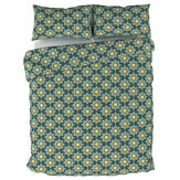 Mademoiselle Daisy Duvet Set Duvet Cover - 1920's Cobalt Green - by The Chateau by Angel Strawbridge. Click for more details and a description.