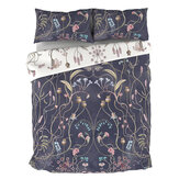 The Wild Flower Garden Duvet Set Duvet Cover - Nightshadow - by The Chateau by Angel Strawbridge. Click for more details and a description.