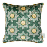 Mademoiselle Daisy Cushion - 1920's Cobalt Green - by The Chateau by Angel Strawbridge. Click for more details and a description.