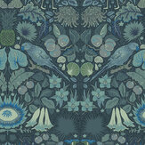 Oasis Wallpaper - Indigo - by Wear The Walls. Click for more details and a description.