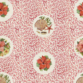 Treath Wallpaper - Coral - by Wear The Walls. Click for more details and a description.