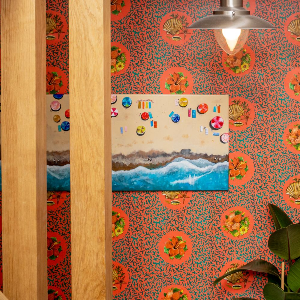 Treath Wallpaper - Clementine - by Wear The Walls