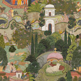 Gardens of Jaipur Mural - Taupe/Green/Brown - by Mind the Gap. Click for more details and a description.