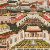 Indian Palace Mural - Taupe/Red - by Mind the Gap. Click for more details and a description.