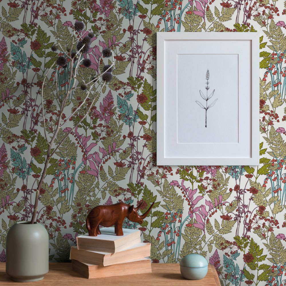 Field of Flowers Wallpaper - White - by Architects Paper