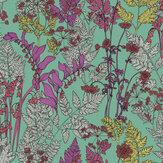 Field of Flowers Wallpaper - Aqua - by Architects Paper. Click for more details and a description.