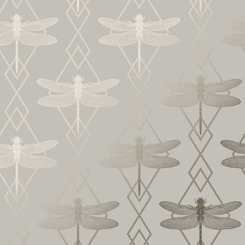 Dragonfly Wallpaper - Natural - by Albany