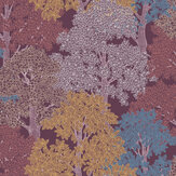 Forest Wallpaper - Burgundy - by Architects Paper. Click for more details and a description.