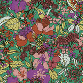 Flowerbed Wallpaper - Emerald / Multi - by Architects Paper. Click for more details and a description.