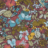 Flowerbed Wallpaper - Burgundy / Multi - by Architects Paper. Click for more details and a description.