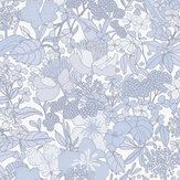 Flowerbed Wallpaper - Baby Blue - by Architects Paper. Click for more details and a description.