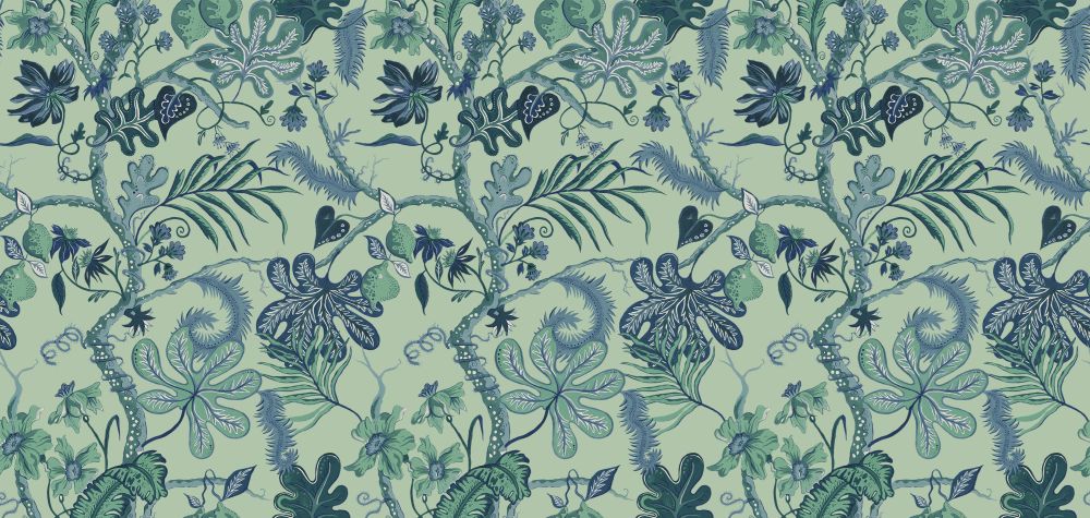 Ophilia Fabric - Mint - by Wear The Walls