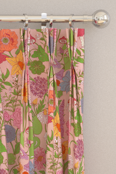 Bloom Curtains - Flamingo Pink - by Wear The Walls. Click for more details and a description.